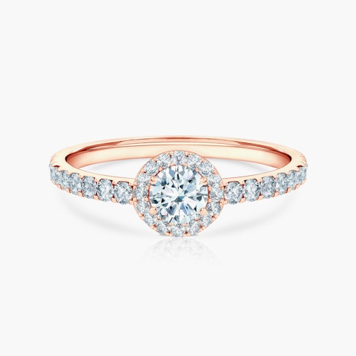 Pierścionek zaręczynowy This is Love: różowe złoto, diament